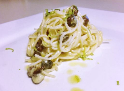 angel hair lime capers