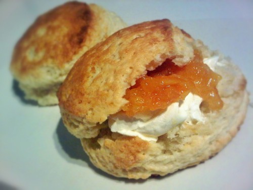 peach yogurt scones marmalade
