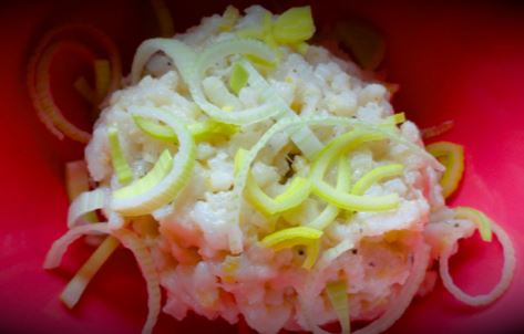 leek and rosemary risotto