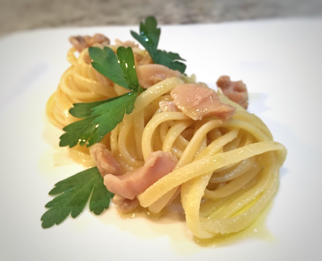 lemon linguine with clams