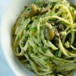 linguine with green olives and capers