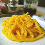 spaghetti with saffron