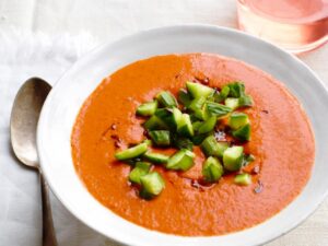 simple smooth tomato gazpacho