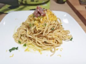 linguine with anchovies and orange