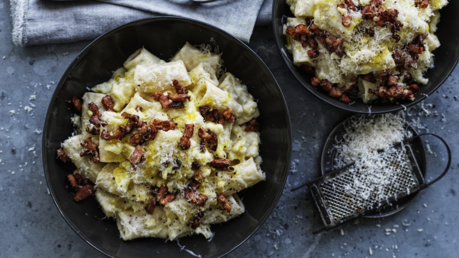 cauliflower cheese and carbonara