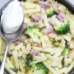one pot pasta with broccoli and bacon