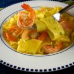 pappardelle with shrimp and lemongrass