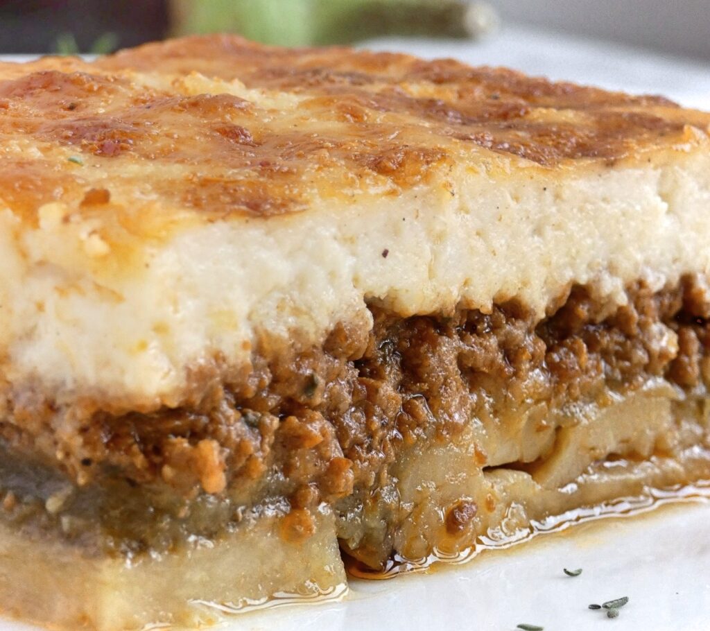 traditional Greek recipe for moussaka