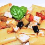 paccheri with swordfish and eggplant